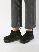 Boots Met Platformzool Cityfunc Ultra Uit Leder Ugg Zwart women 1158193-vue-porte