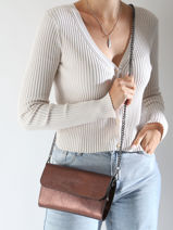 Cross Body Tas Nine Leder Milano Bruin nine NI23064N-vue-porte