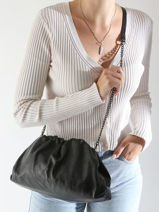 Cross Body Tas Nine Leder Milano Zwart nine NI23112-vue-porte