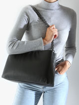 Cross Body Tas Micro Mono Gerecycleerd Polyester Calvin klein jeans Zwart micro mono K612227-vue-porte