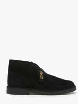 Enkelhoge Stadsschoenen Desert Uit Leder Clarks Zwart men 26166779