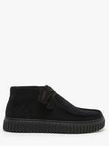 Derby Veterschoenen Torhill Hi Uit Leder Clarks Zwart men 26173664