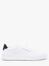 Sneakers Uit Leder Tommy hilfiger Wit men 52970LE