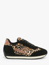 Sneakers City Run Jogger Uit Leder No name Zwart women HRLE043A