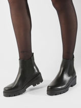 Enkellaarsjes Uit Leder Tamaris Zwart women 43-vue-porte