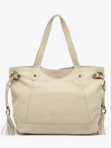 Schoudertas Cow Leder Basilic pepper Beige cow 756385