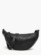 Cross Body Tas Cow Leder Basilic pepper Zwart cow BCOW73