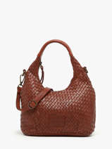 Cross Body Tas Parma Leder Basilic pepper Bruin parma BPAR03