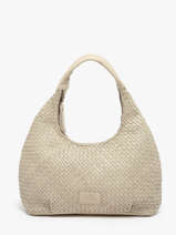 Schoudertas Parma Leder Basilic pepper Beige parma BPAR02