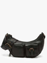 Cross Body Tas Cargo Leder Basilic pepper Zwart cargo BCAR04