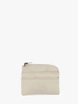 Portemonnee Leder Basilic pepper Beige cow BCOW99