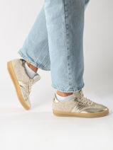Sneakers Uit Leder Mjus Goud women T94125-vue-porte
