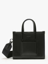 Cross Body Tas Chantaco Leder Lacoste Zwart chantaco NF4535KL