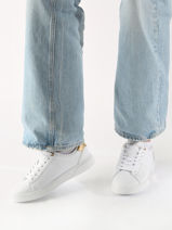Sneakers Uit Leder Tommy hilfiger Wit women 7998YBS-vue-porte
