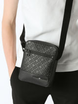 Cross Body Tas Tommy hilfiger Zwart monogram AM12677-vue-porte