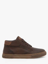 Sneakers Niko Uit Leder Fluchos Bruin men F1549