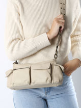 Cross Body Tas Cargo Leder Basilic pepper Beige cargo BCAR01-vue-porte