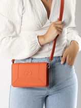 Cross Body Tas Maastricht Leder Nathan baume Oranje mondrian 4-vue-porte