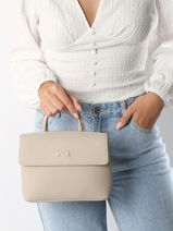 Cross Body Tas Calie Leder Nathan baume Beige nathan 19-vue-porte
