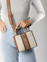 Cross Body Tas Kerima Katoen Guess Veelkleurig kerima AG933777-vue-porte