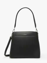 Schoudertas /cross Body Grained Miniprix Zwart grained F8515