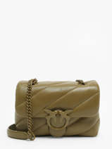 Cross Body Tas Love Bag Puff Leder Pinko Groen love bag puff A1JO