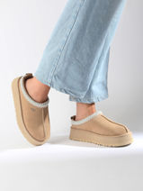 Pantoffels Met Platformzool Tazz Uit Leder Ugg Beige women 1122553-vue-porte