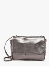 Cross Body Tas Leather Leder Biba Zilver leather ELI1L