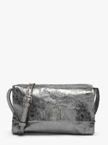 Cross Body Tas Leather Leder Biba Zilver leather CMO3L