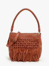 Schoudertas Heritage Leder Biba Bruin heritage VAR1L