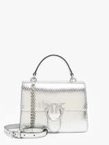 Handtassen Love Bag Icon Leder Pinko Zilver love bag icon A1VG