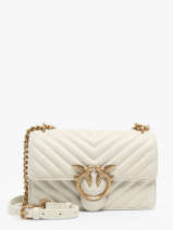 Cross Body Tas Love Bag Quilt Leder Pinko Wit love bag quilt A0GK