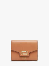 Portefeuille Leder Lancel Bruin angele A13161