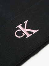 Muts Calvin klein jeans Zwart monogram embro K612319-vue-porte