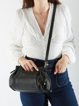 Cross Body Tas D Light Leder Gerard darel Zwart d light DAS08440-vue-porte