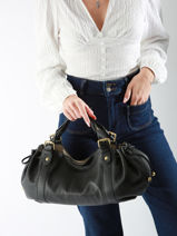 Handtassen D Light Leder Gerard darel Zwart d light DAS01440-vue-porte