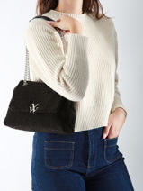 Cross Body Tas Winter Vanessa wu Zwart winter MA0116-vue-porte