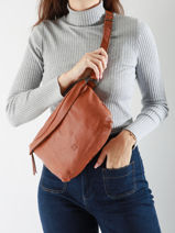 Heuptasje Biba Bruin leather CLU1L-vue-porte