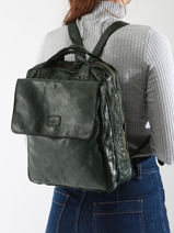 Rugzak Biba Groen heritage ALE1L-vue-porte