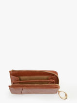 Portemonnee Leder Nat et nin Bruin vintage NIKO-vue-porte