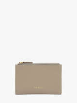 Portefeuille Leder Nat et nin Beige vintage SANDY
