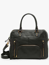 Handtas Vintage Leder Nat et nin Zwart vintage MACY