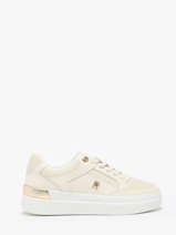 Sneakers Uit Leder Tommy hilfiger Beige women 8126ACG