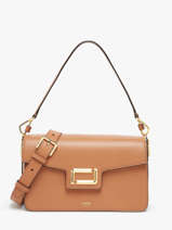Schoudertas Angele Leder Lancel Bruin angele A13149