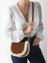 Cross Body Tas Anstey Leder Lauren ralph lauren Bruin anstey 31850853-vue-porte