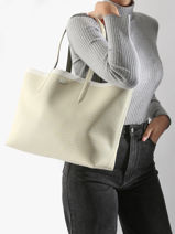 Handtas Anna Lacoste Beige anna NF4743AS-vue-porte