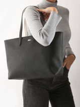 Handtas Anna Lacoste Zwart anna NF4823AA-vue-porte