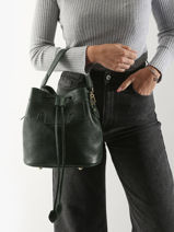Bucket Bag La Suite 1960 Leder Paul marius Groen la suite 1960 CAPUC960-vue-porte