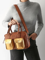 Cross Body Tas Dore Leder Paul marius Bruin dore DANDSDOR-vue-porte