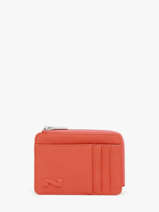 Portemonnee Met Kaarthouder Leder Nathan baume Oranje original n 217N